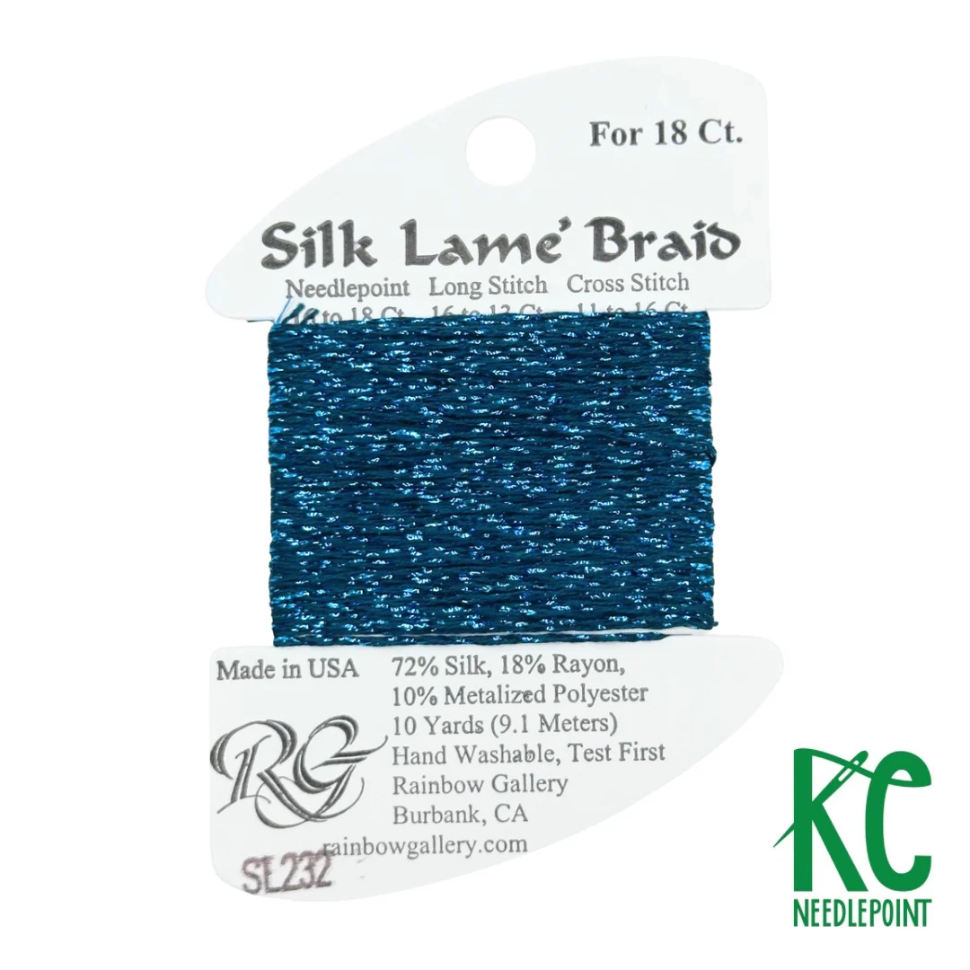 Silk Lamé Braid SL232 Maui Blue