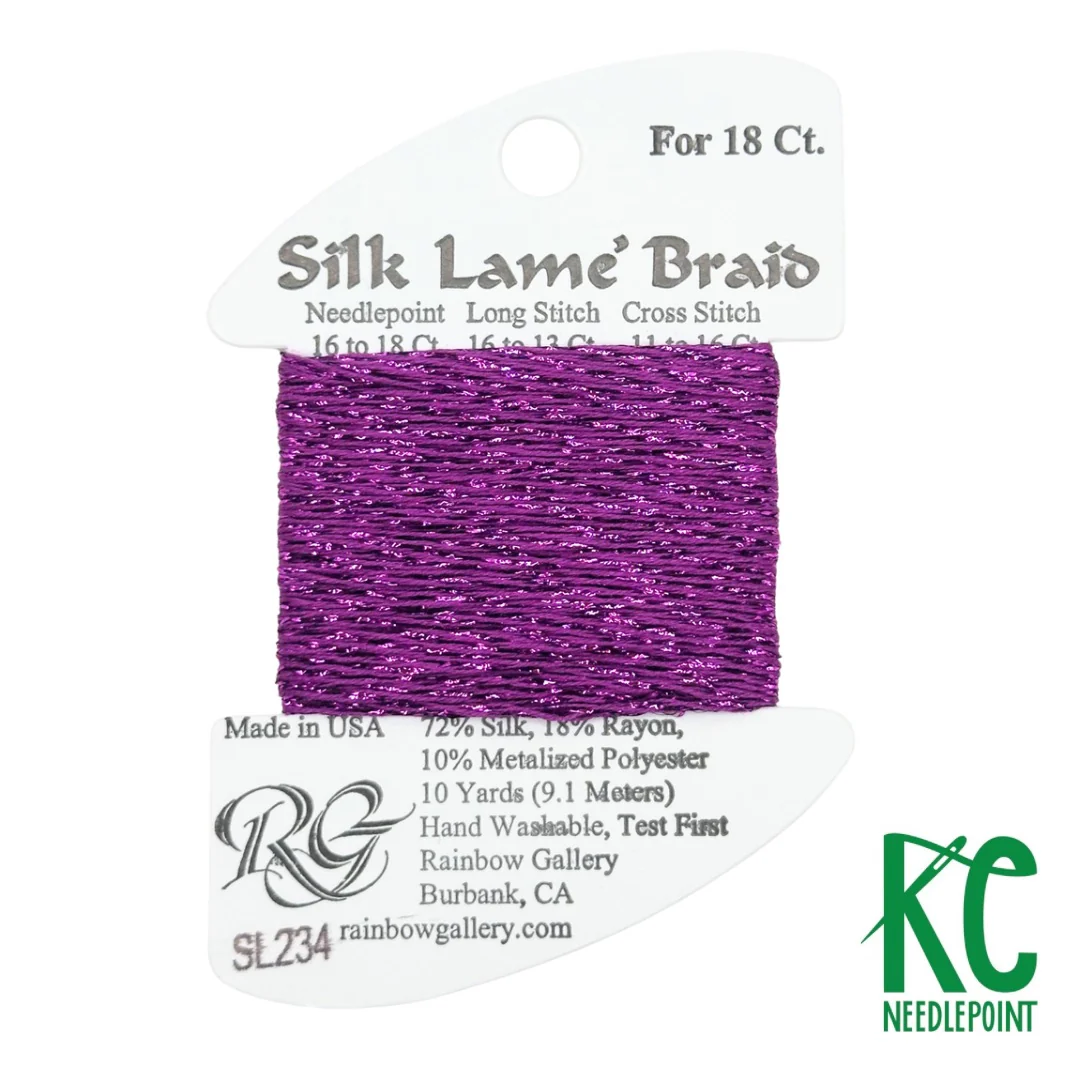 Silk Lamé Braid SL234 Striking Purple