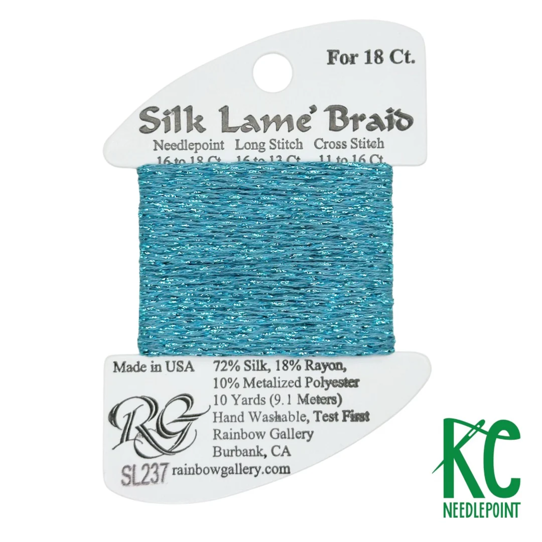 Silk Lamé Braid SL237 Aqua Bay
