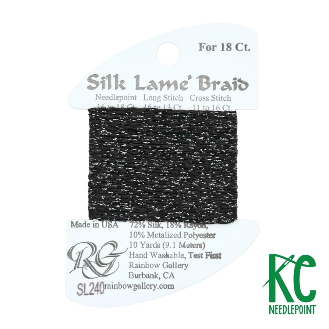 Silk Lamé Braid SL240 Seal Skin