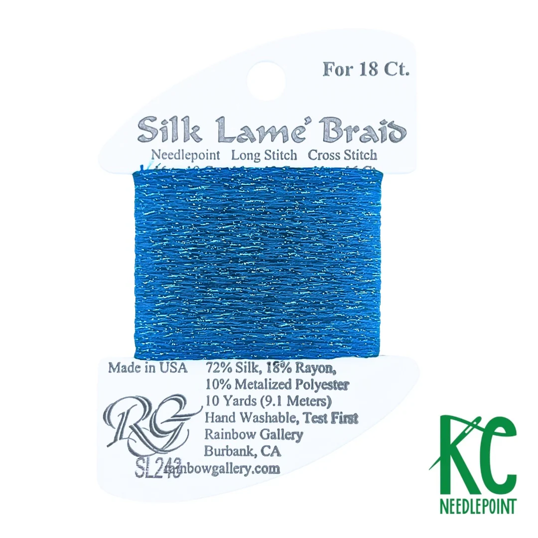 Silk Lamé Braid SL243 Suddenly Sapphire