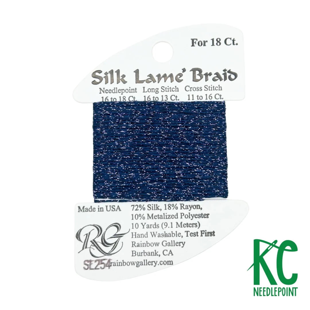 Silk Lamé Braid SL254 Deep Periwinkle