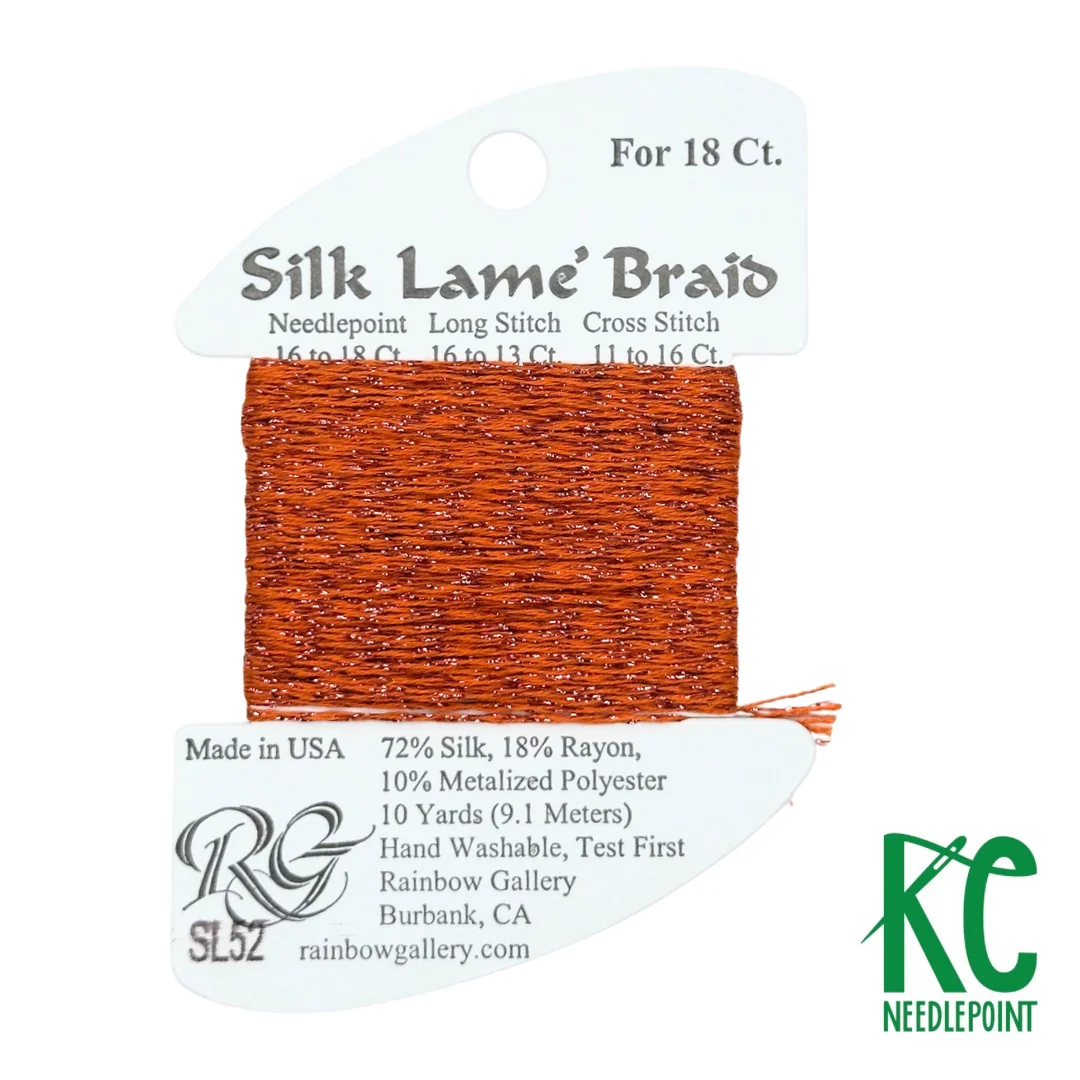 Silk Lamé Braid SL52 Pumpkin