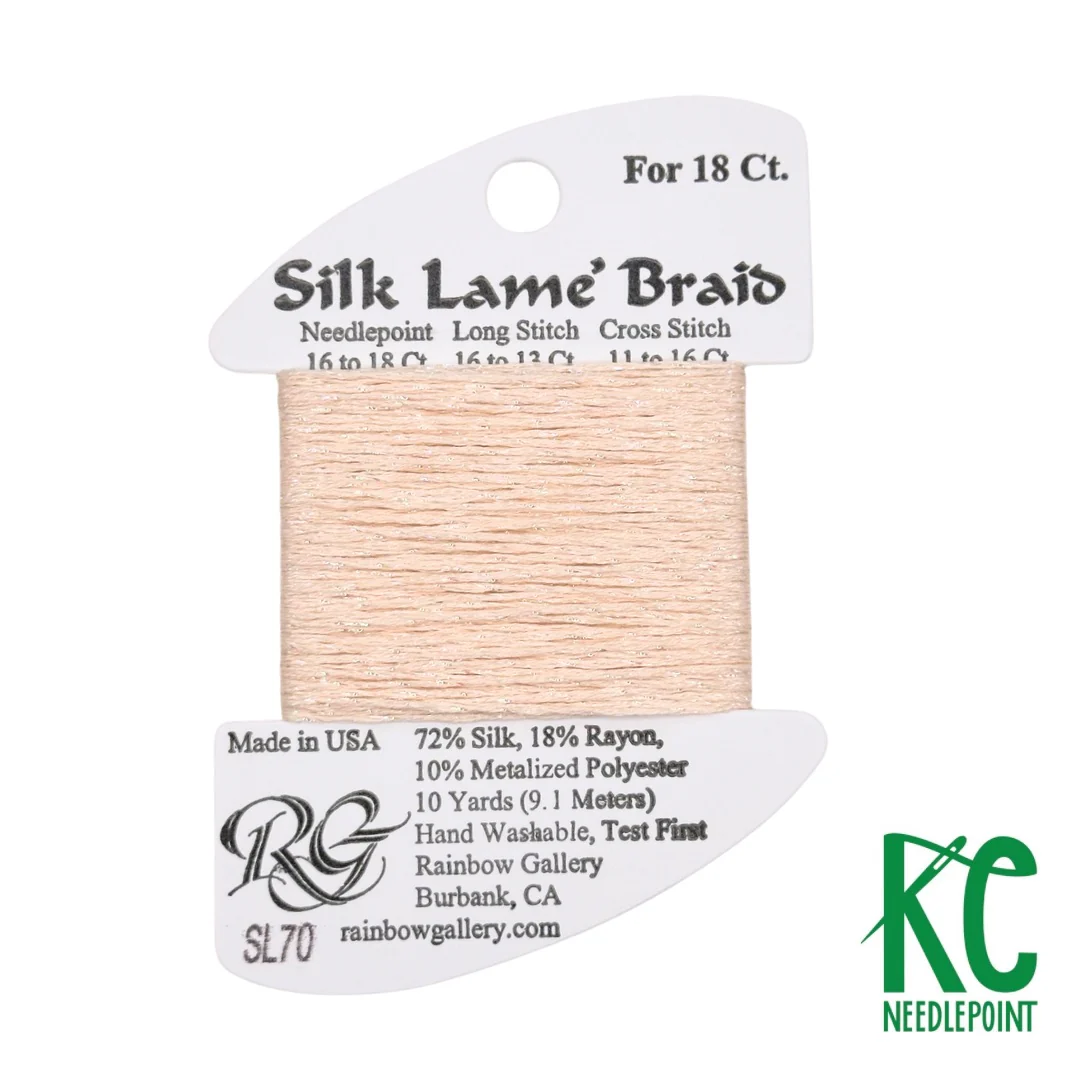 Silk Lamé Braid SL70 Lite Peach