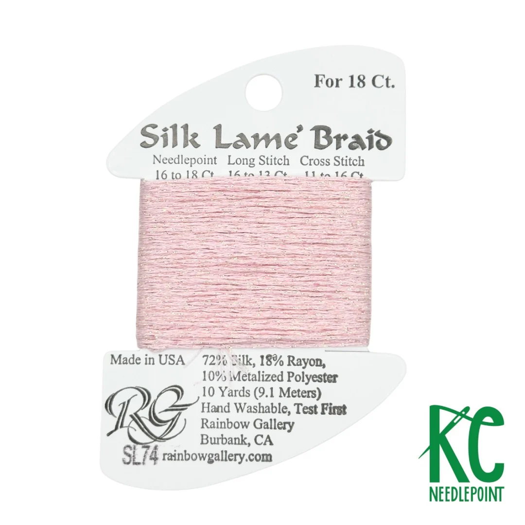 Silk Lamé Braid SL74 Pale Pink