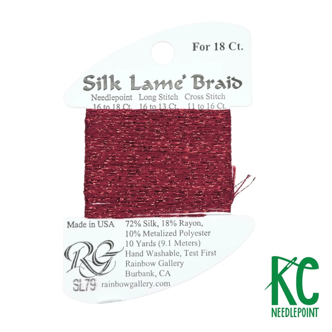 Silk Lamé Braid SL79 Dark Cherry