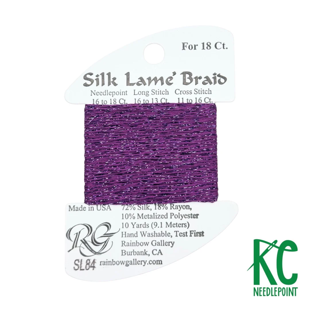 Silk Lamé Braid SL84 Dark Orchid