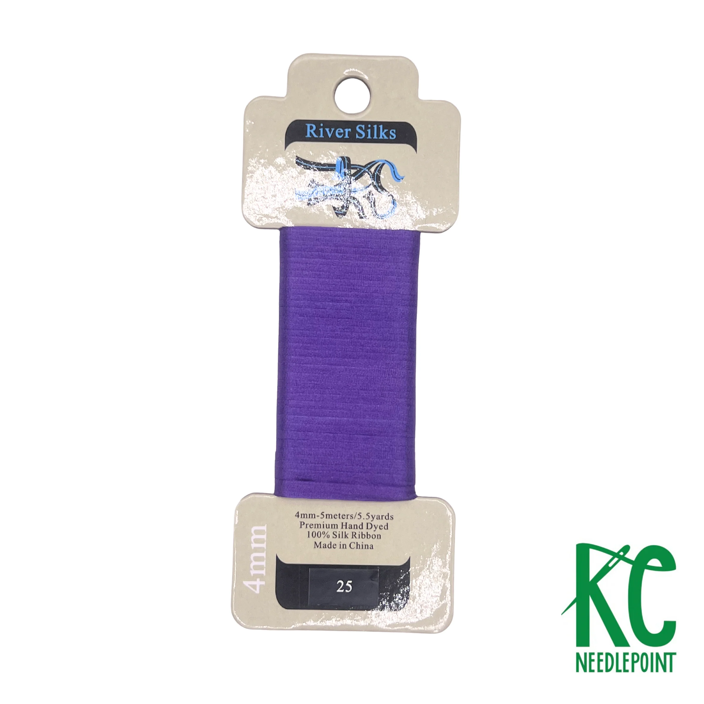 Silk Ribbon 4mm 025 Deep Lavender