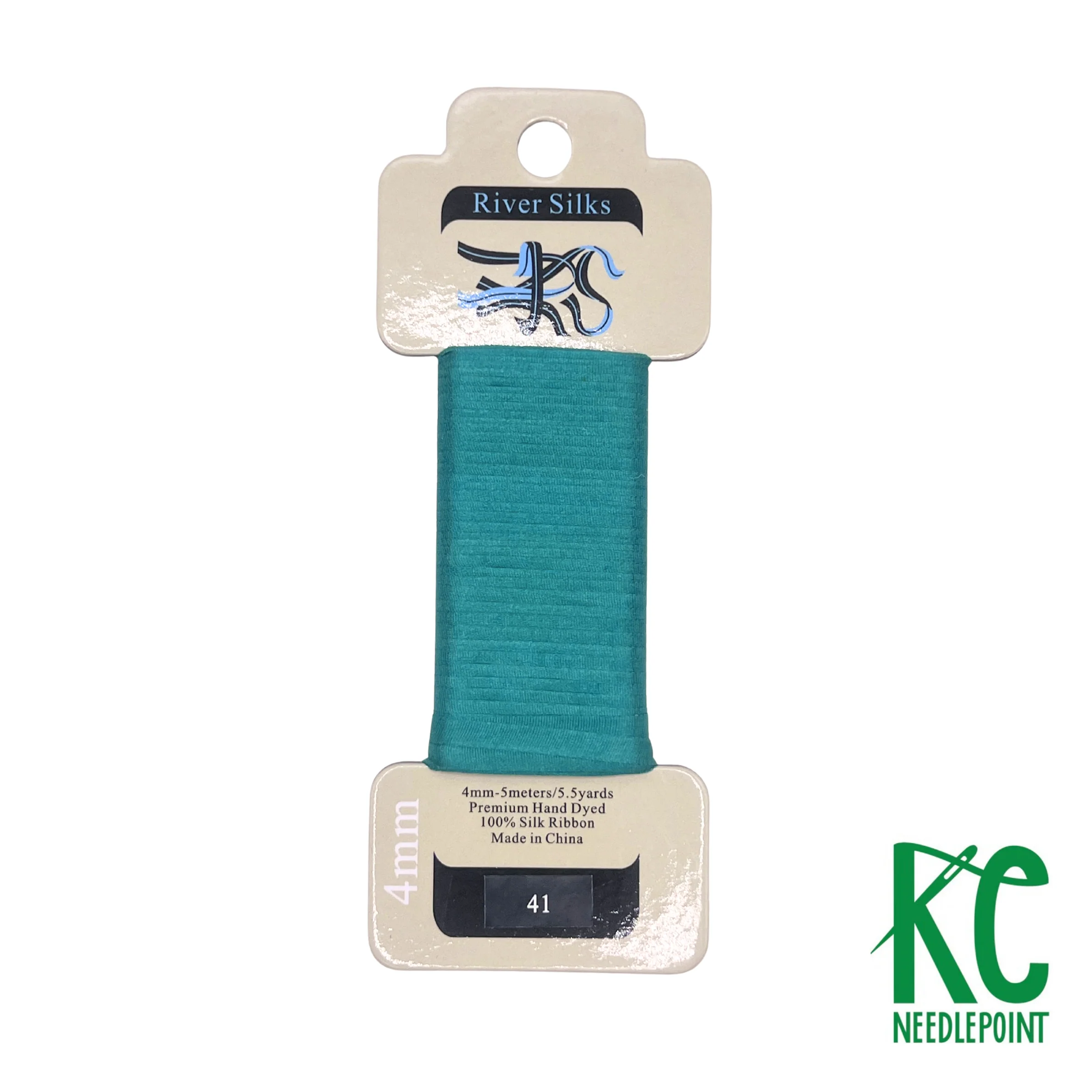 Silk Ribbon 4mm 041 Teal