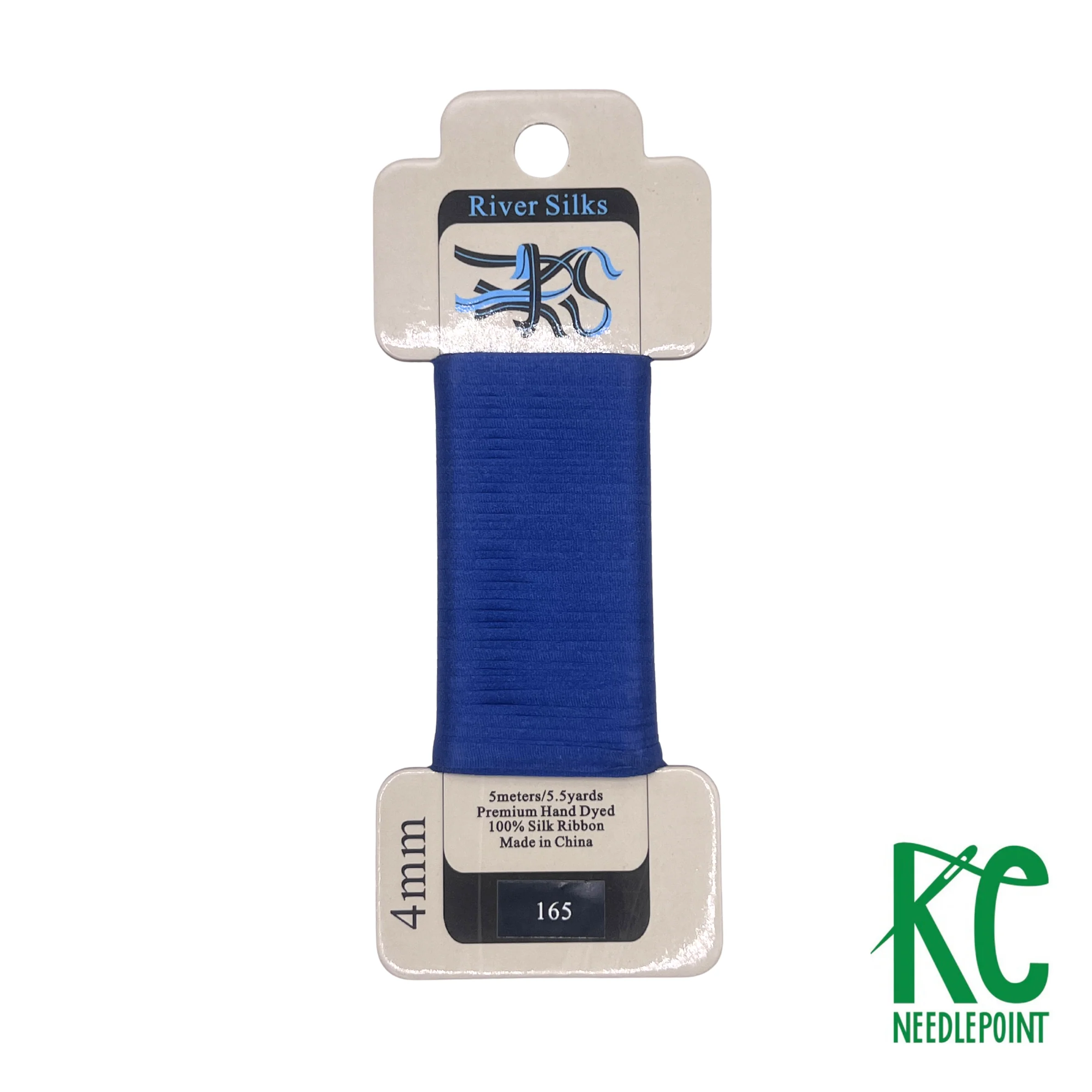 Silk Ribbon 4mm 165 True Blue