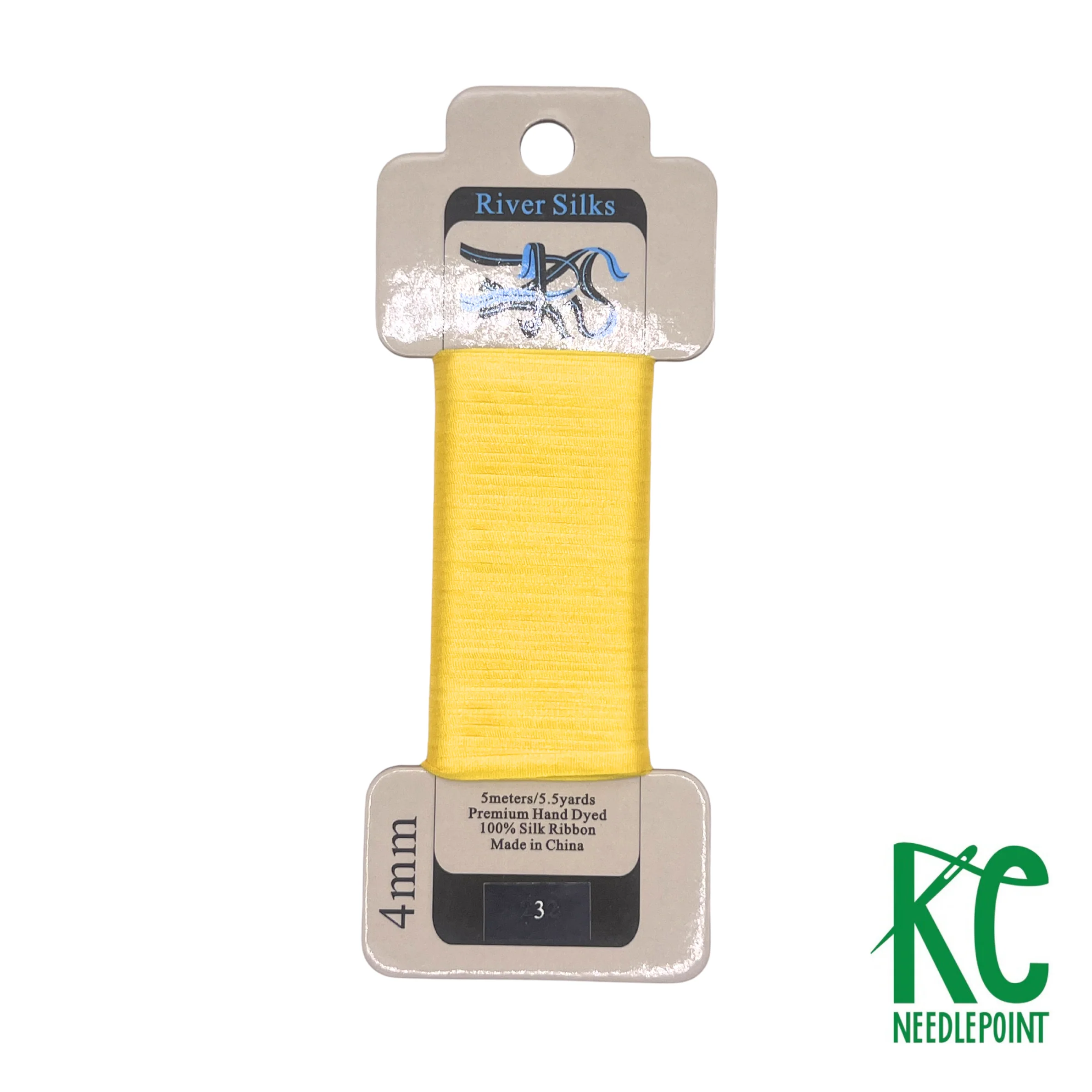 Silk Ribbon 4mm 003 Vibrant Yellow