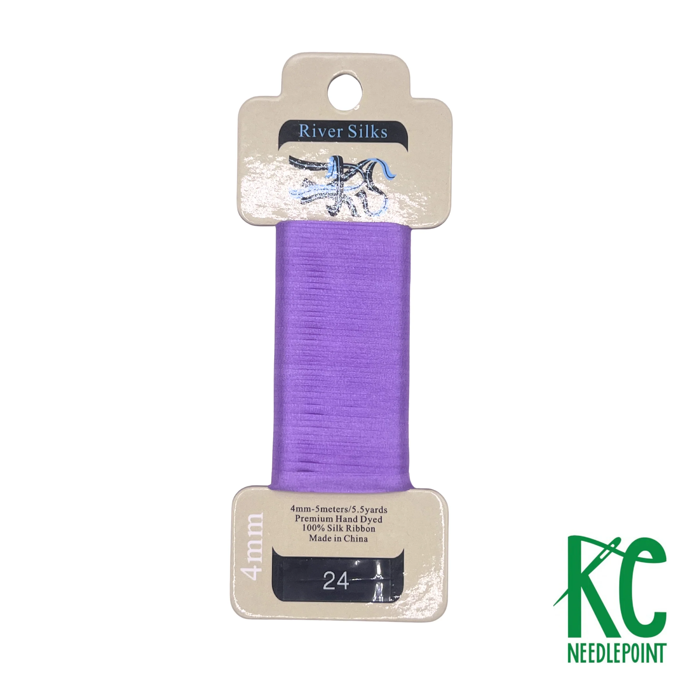 Silk Ribbon 4mm 024 Paisley Purple