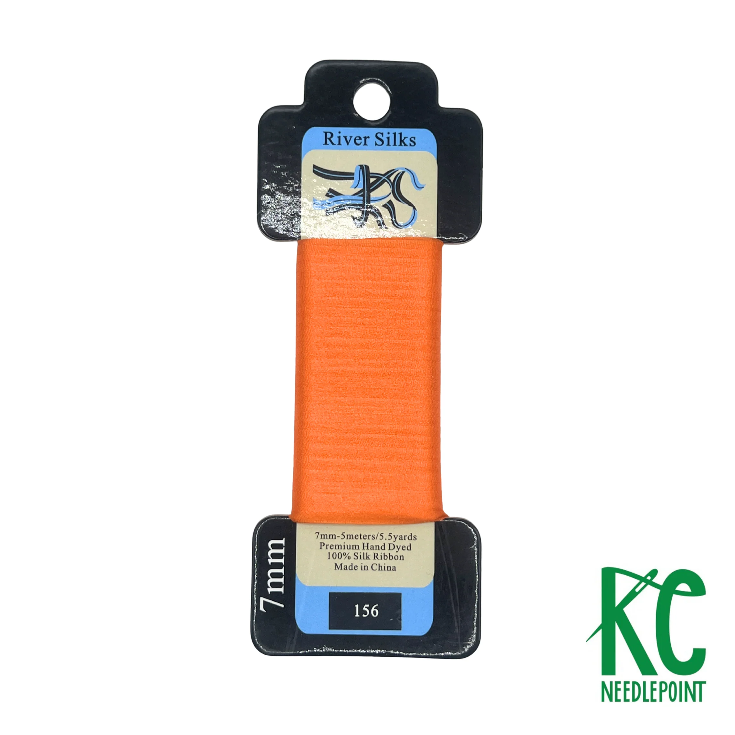 Silk Ribbon 7mm 156 Pumpkin