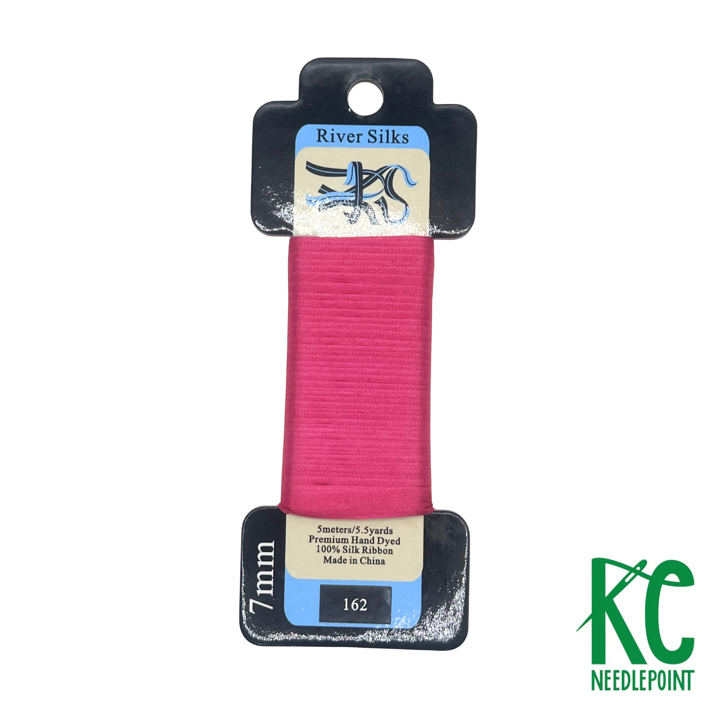 Silk Ribbon 7mm 162 Fuchsia