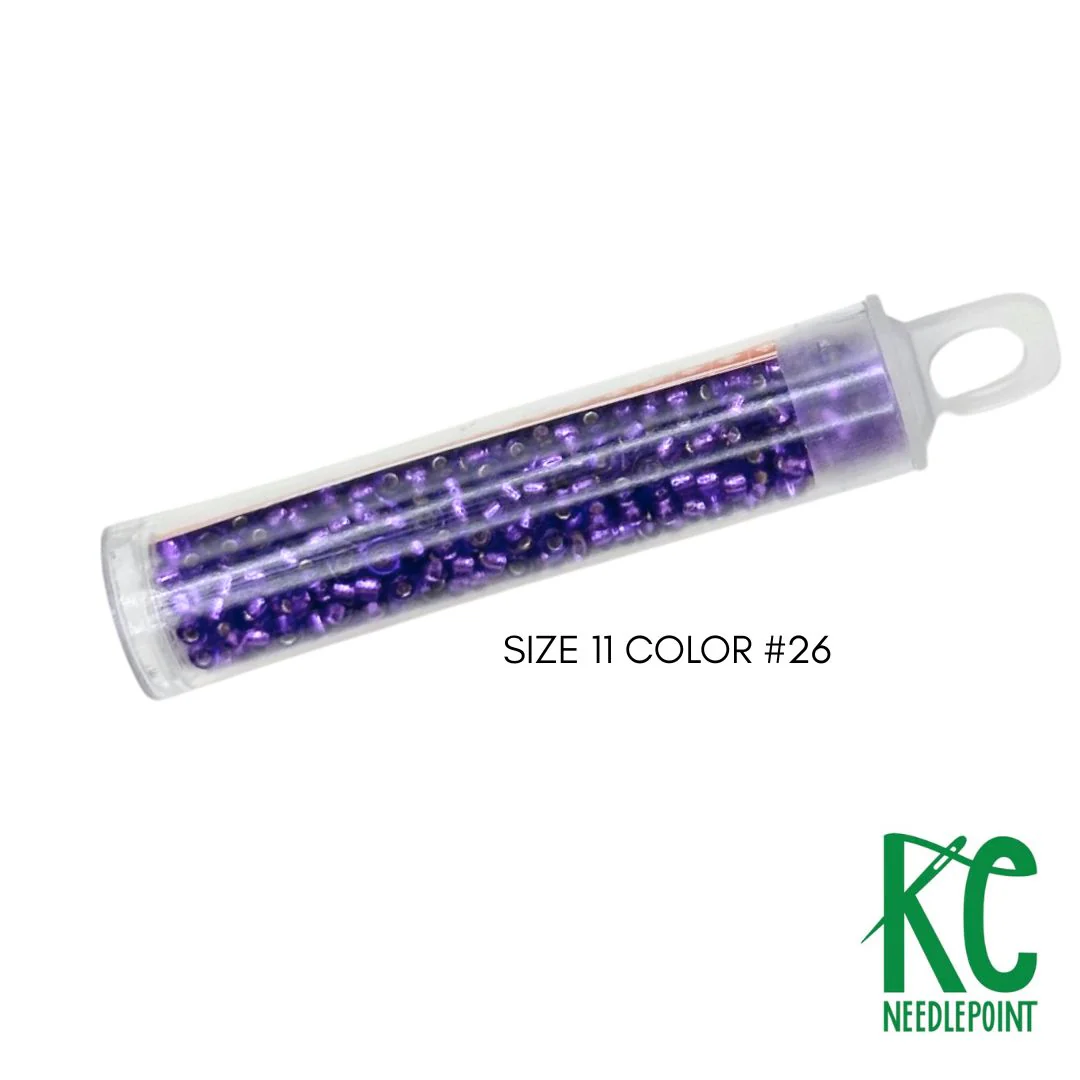 Size 11 Seed Beads 26 Dark Iris