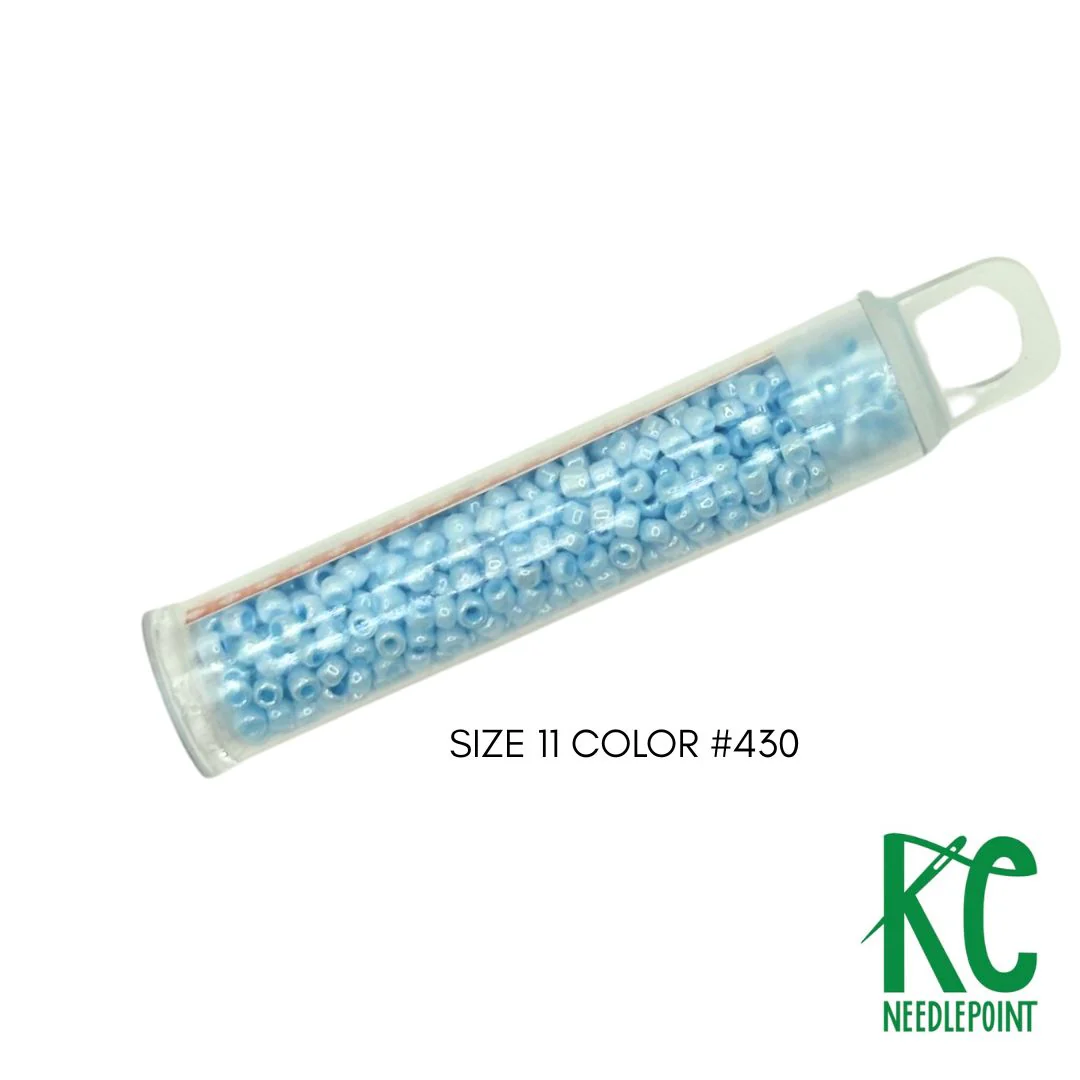 Size 11 Seed Beads 430 Glacier Blue