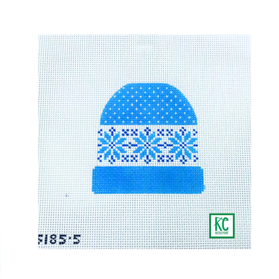 Blue Snowflake Stocking Cap