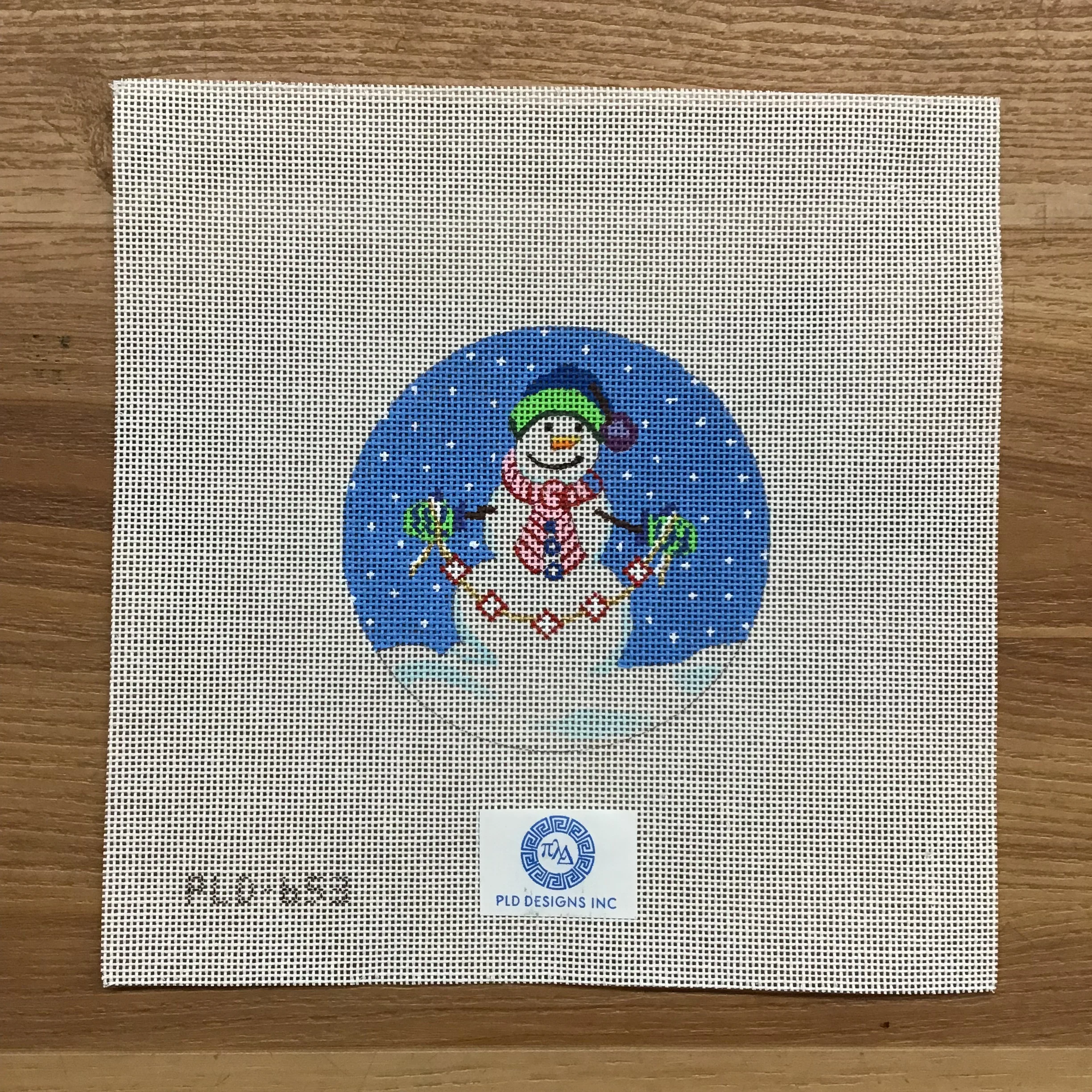 Snowman Garland Canvas