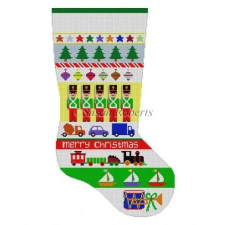 Soldier Stripe Stocking Canvas