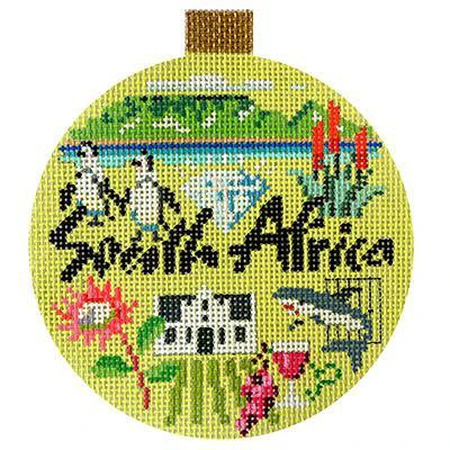 South Africa Travel Round Canvas