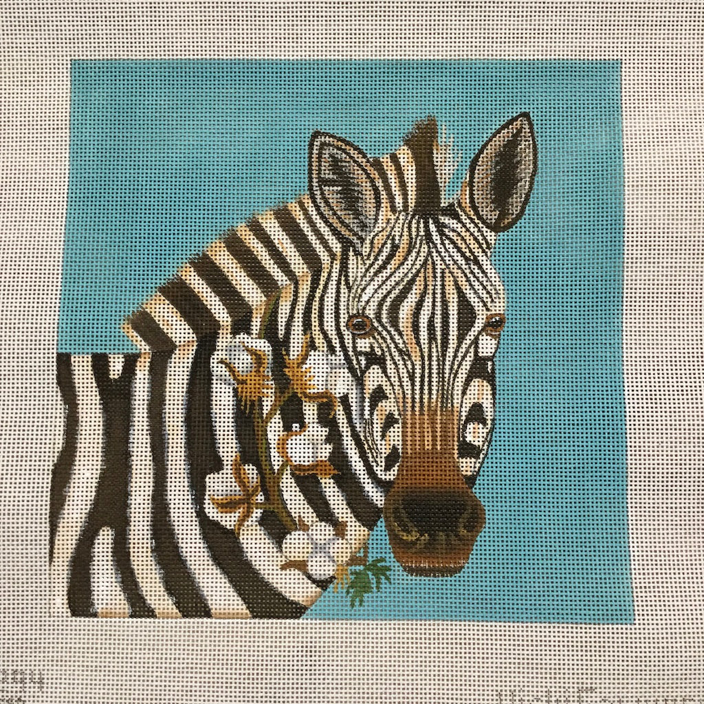Southern Zebra Needlepoint Canvas