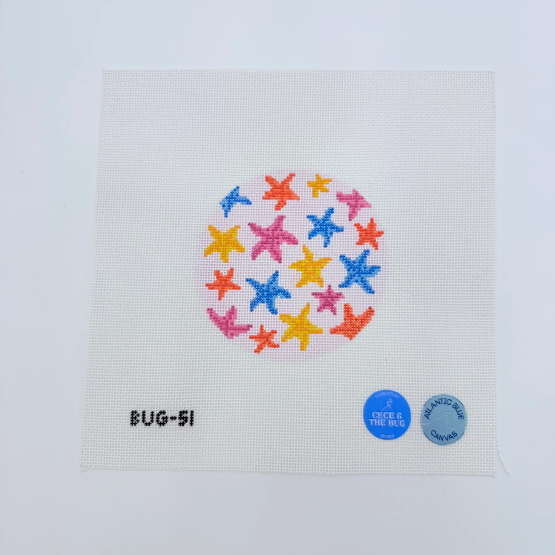 Starfish Round Canvas