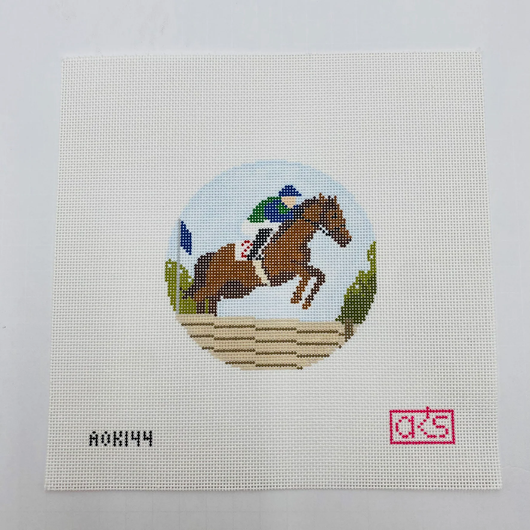 Steeplechase Round Canvas