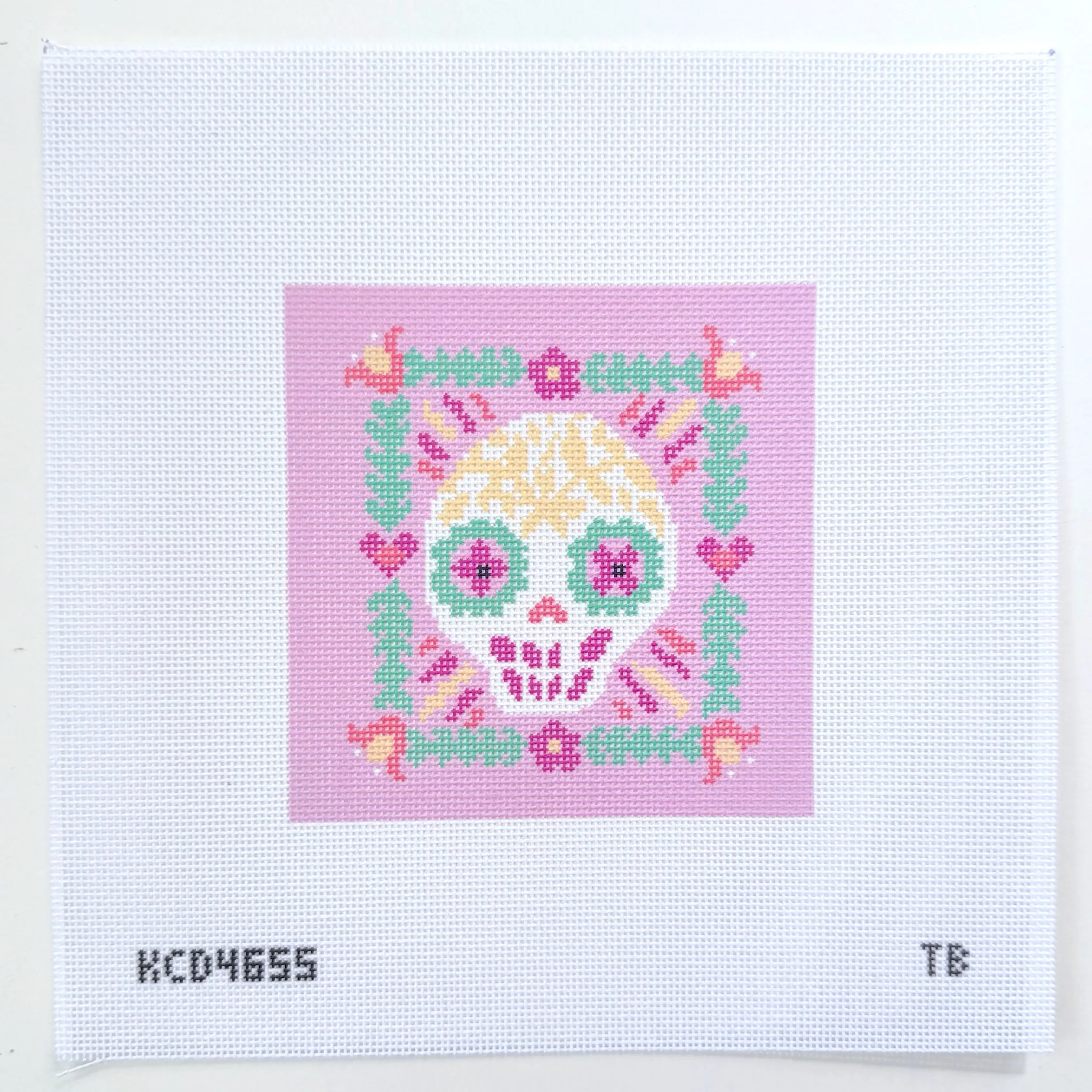 Sugar Skull 2 Needlepoint Canvas