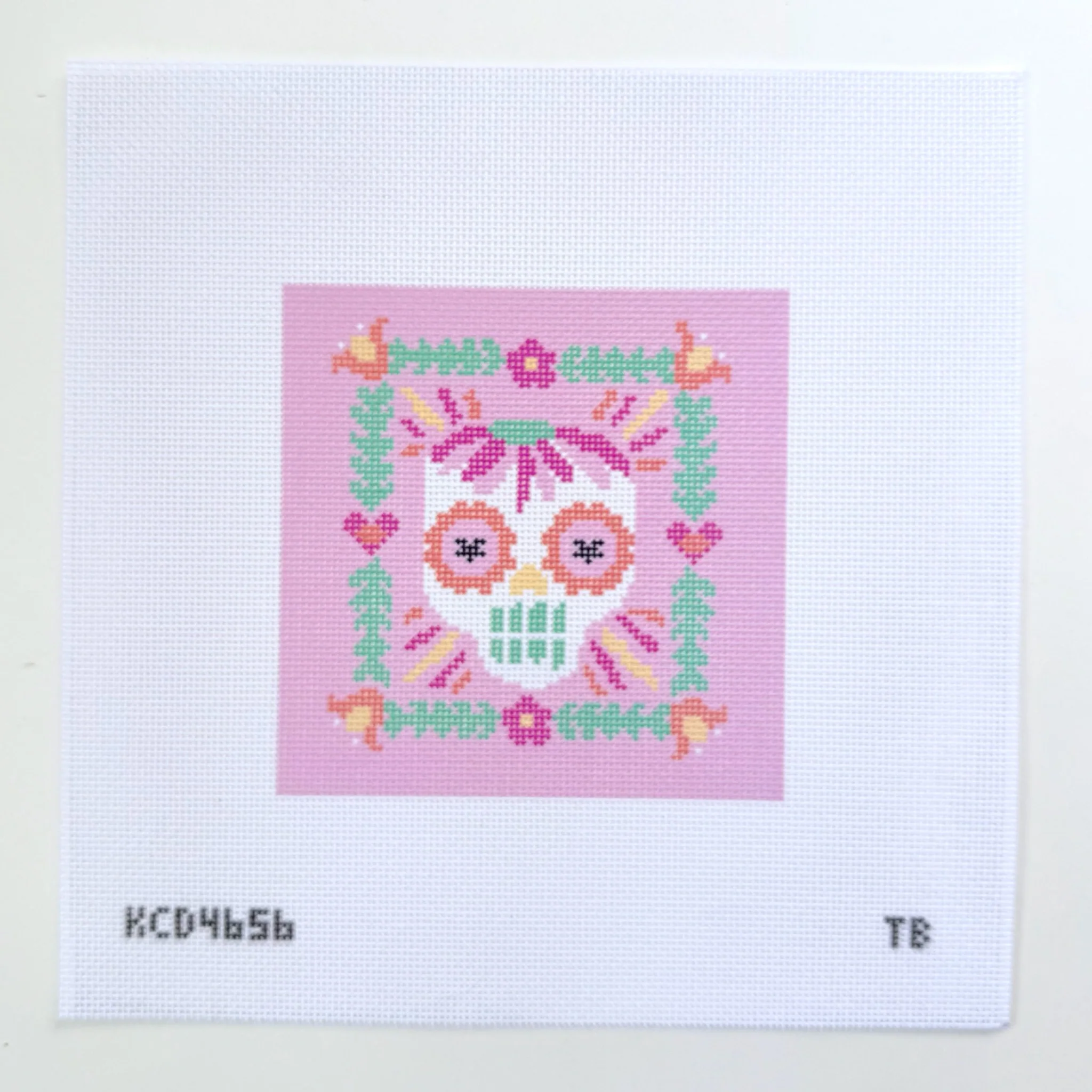 Sugar Skull 3 Needlepoint Canvas