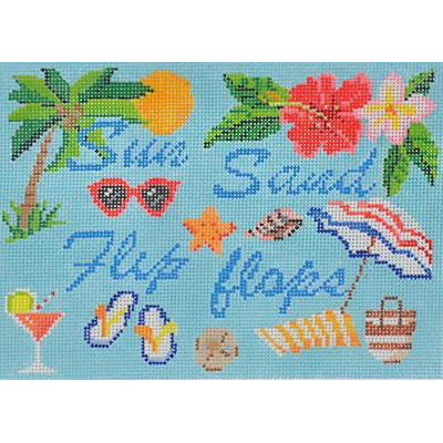 Sun Sand Flip Flops Canvas
