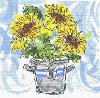Sunflowers Needlepoint Canvas