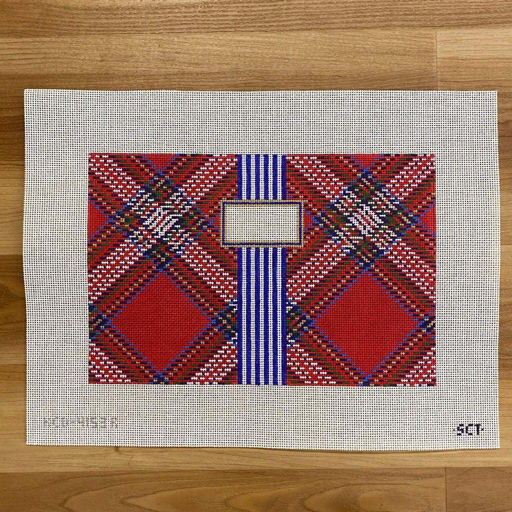 Tartan Plaid Clutch Canvas