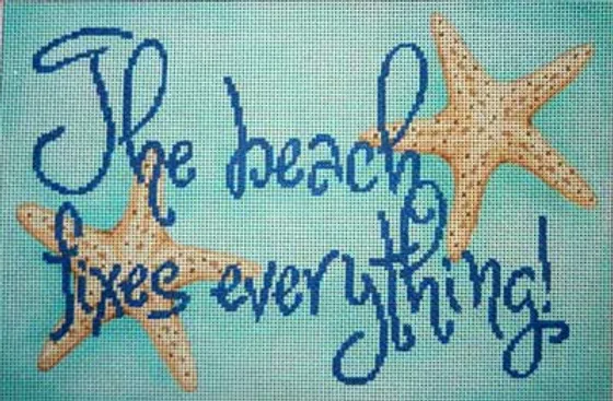 The Beach Fixes Everything Canvas