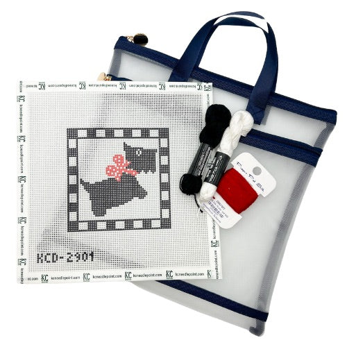 Scottie Dog Square Needlepoint Kit