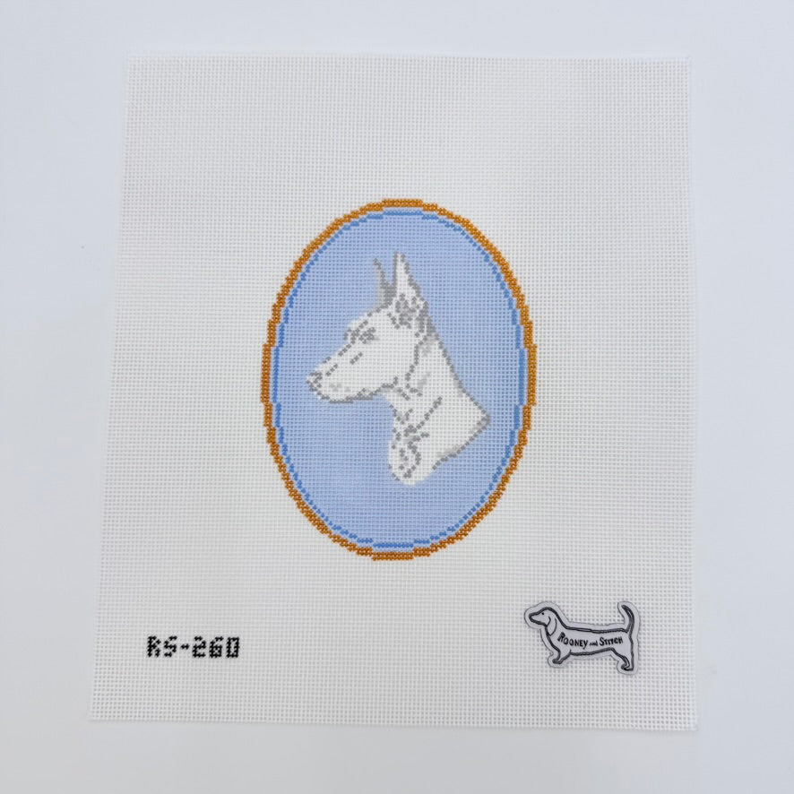 The Doberman Cameo Canvas