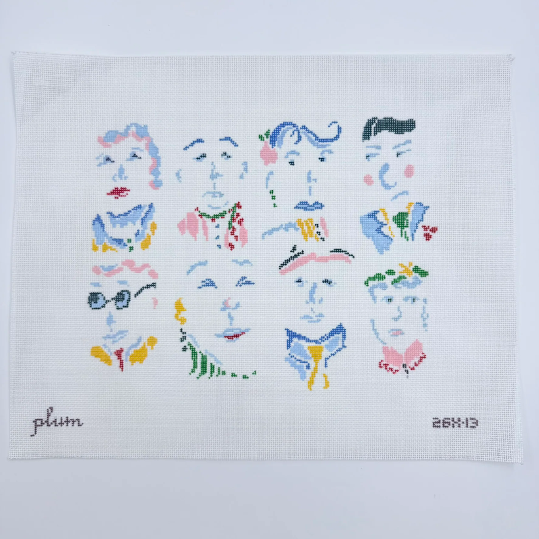 The Faces Needlepoint Canvas