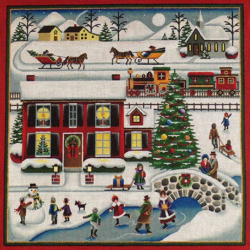 The Skating Pond Canvas