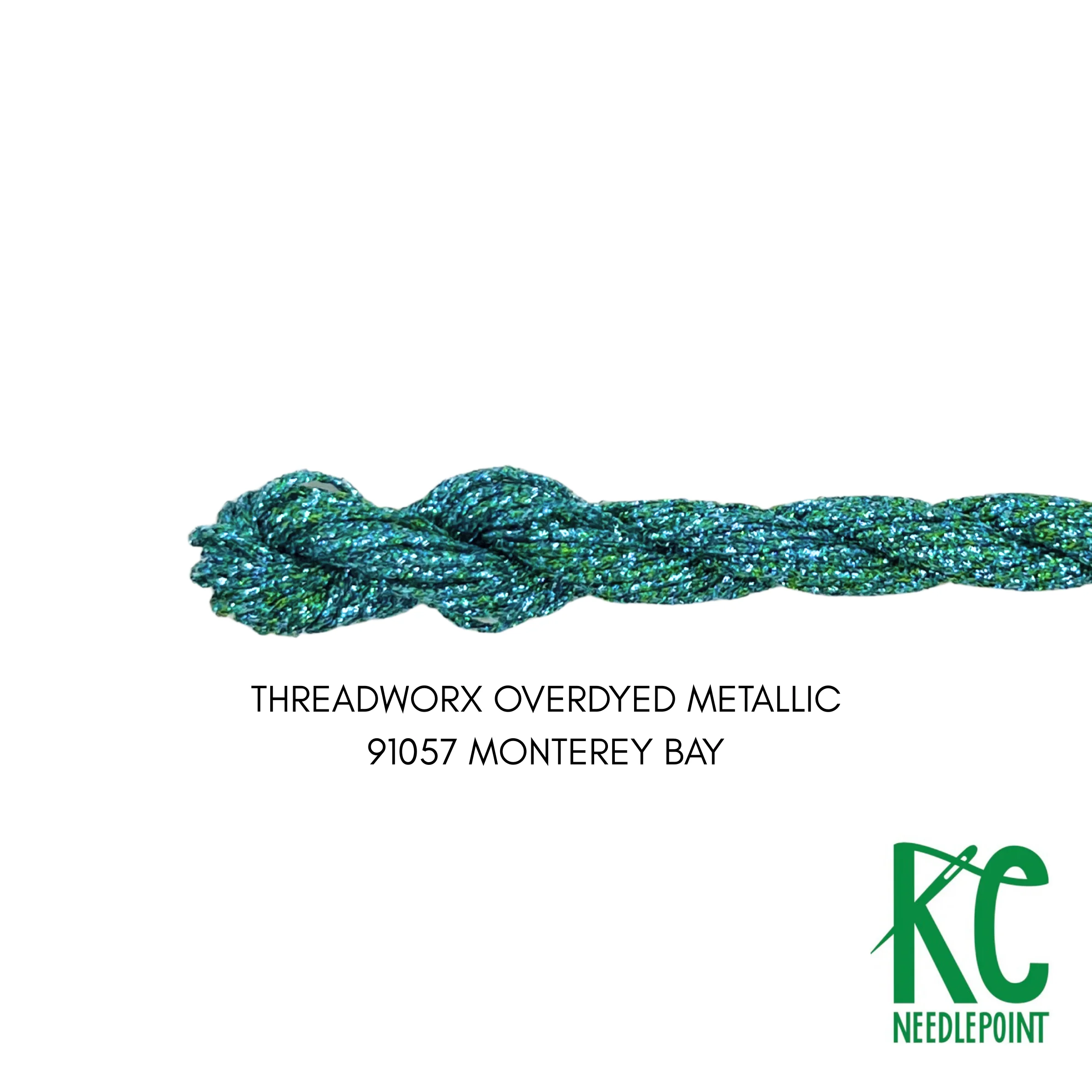 ThreadworX #12 Overdyed Metallic Monterey Bay