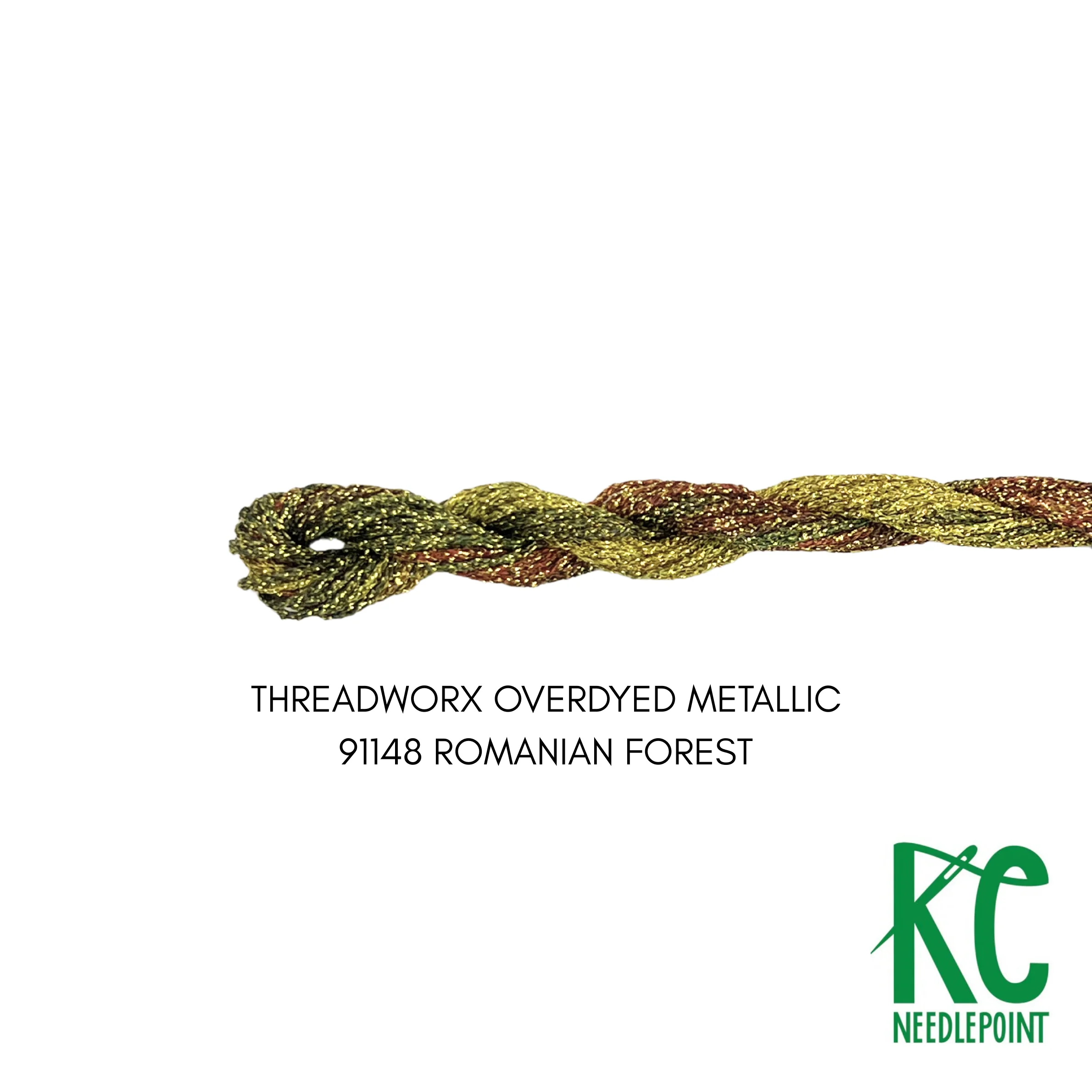 ThreadworX #12 Overdyed Metallic Romanian Forest