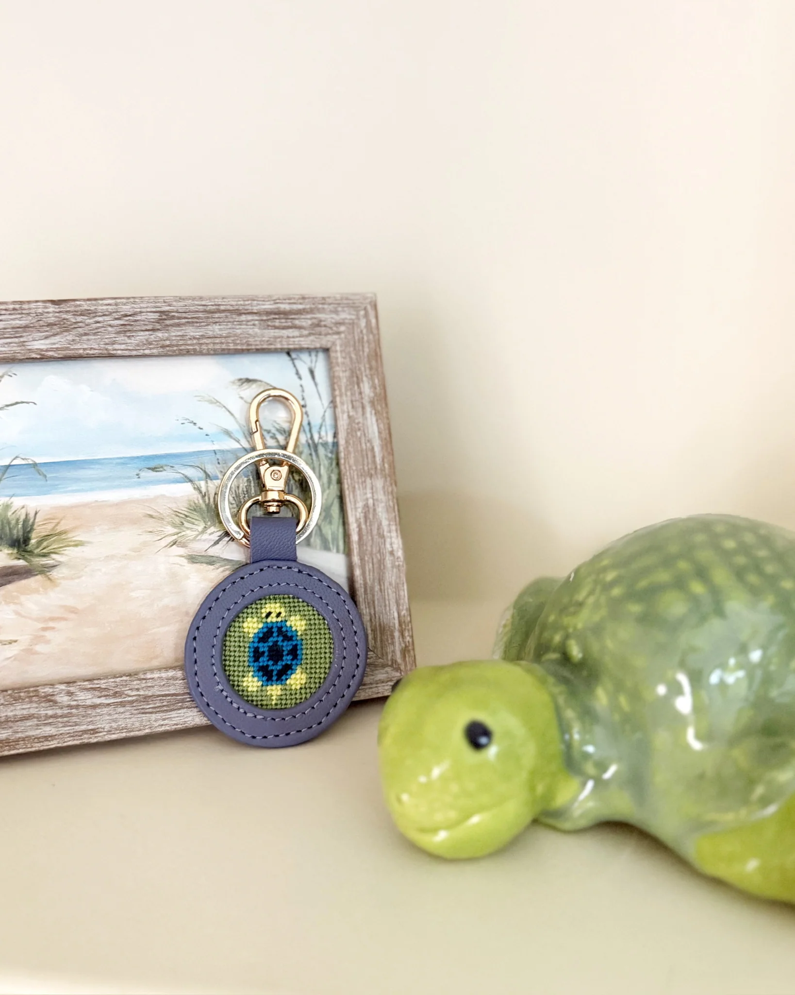 "Tiny Traveler" Happy Stitching All-In-One Key Fob/Bag Tag Kit - Image 2