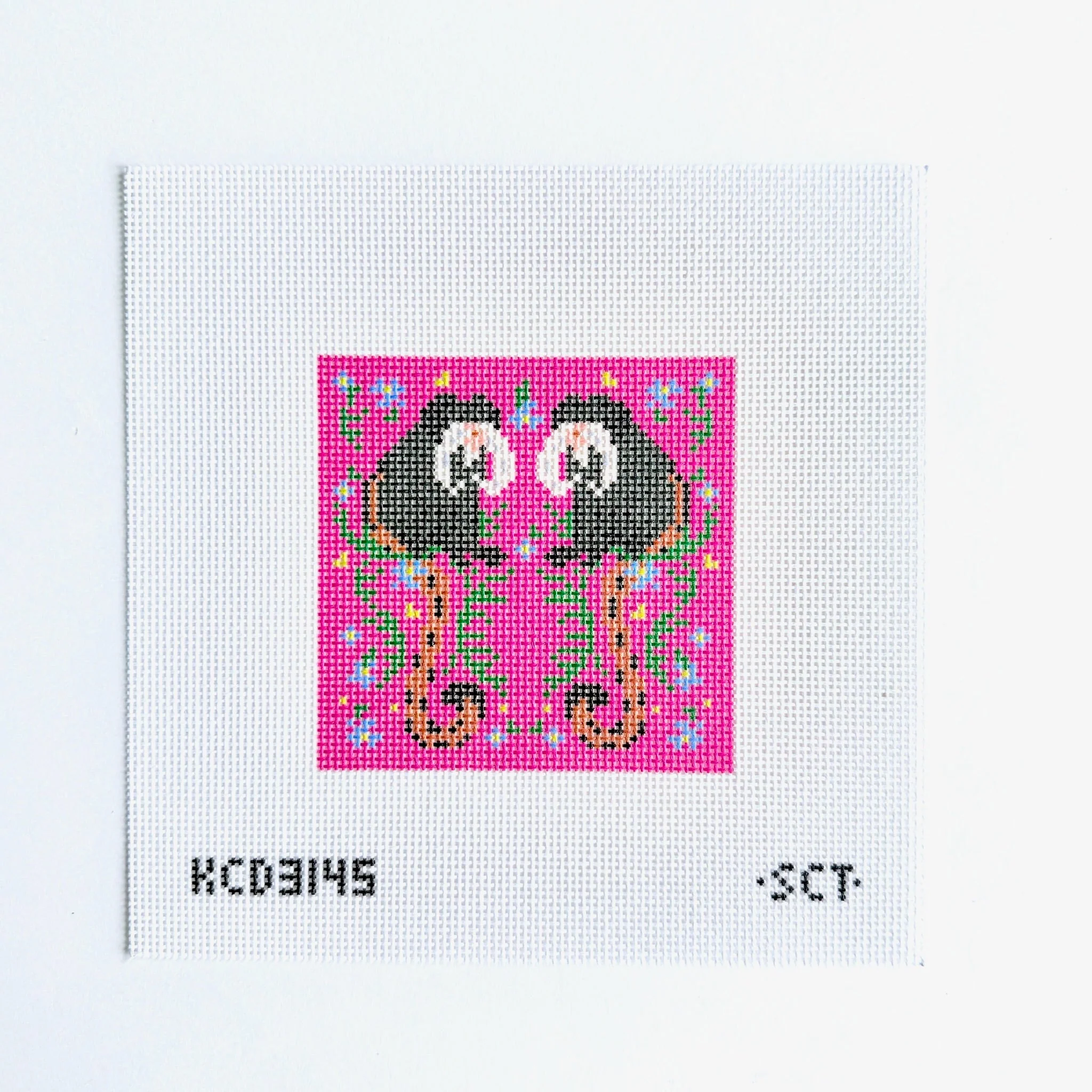 Tropical Emperor Tamarin Square Canvas