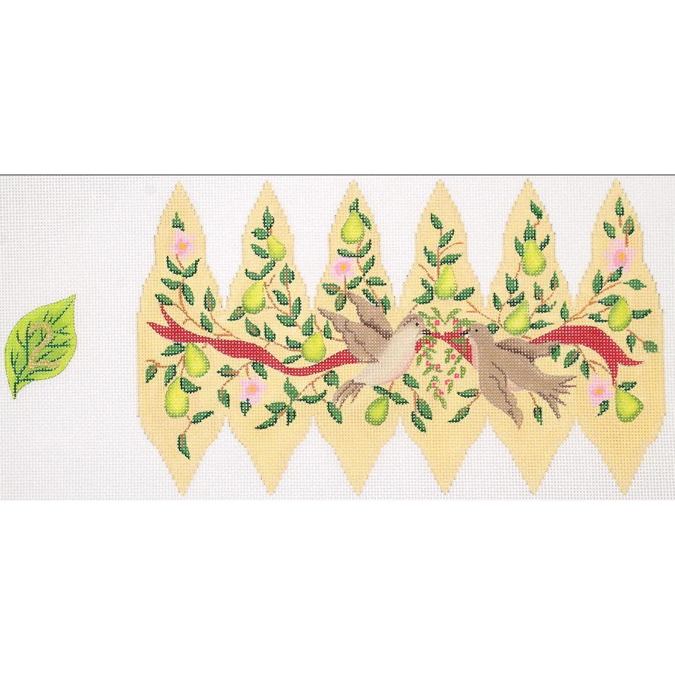 Twelve Days of Christmas 3D Pears Needlepoint Canvas - Image 2