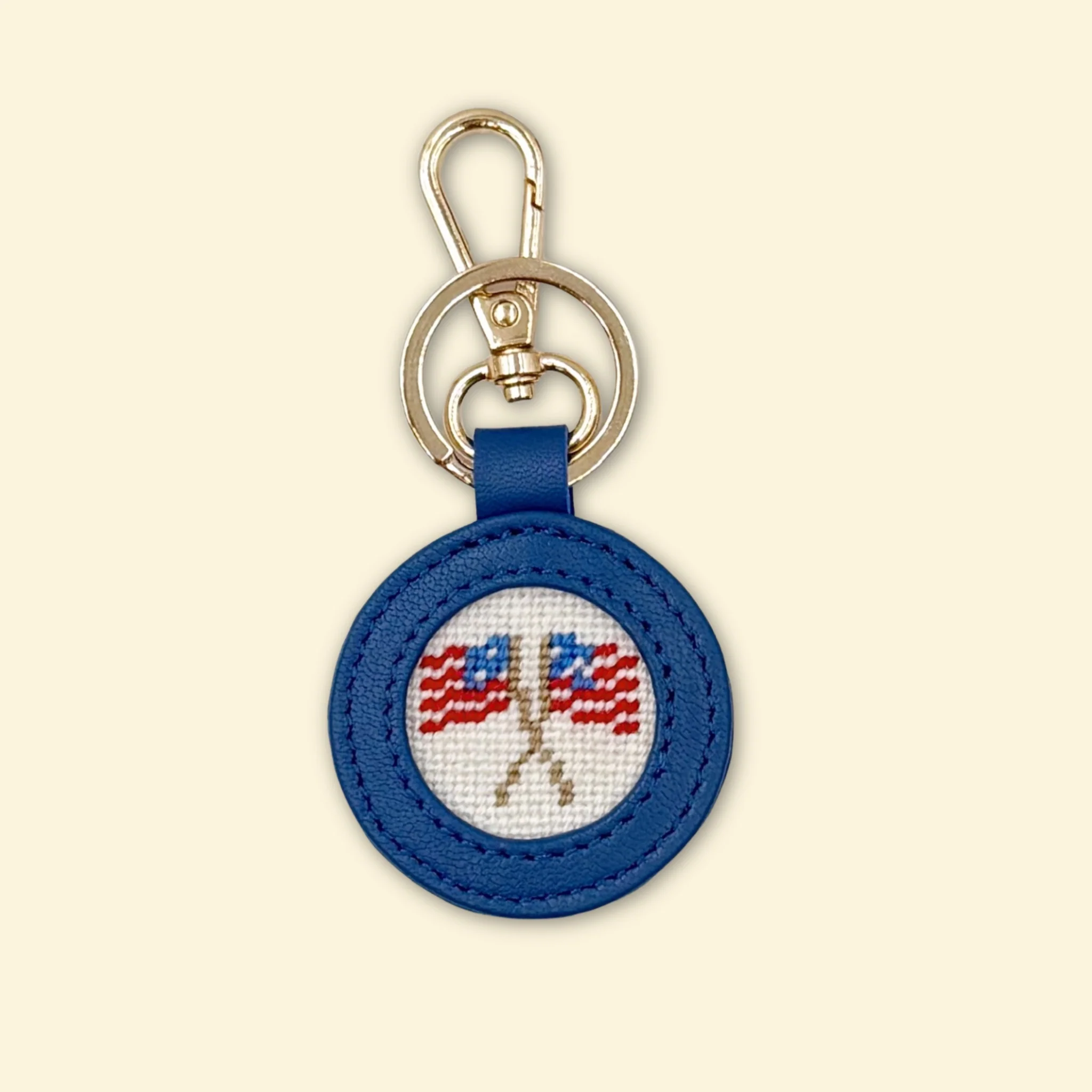 "Two Flags" Happy Stitching All-In-One Key Fob/Bag Tag Kit - Image 2