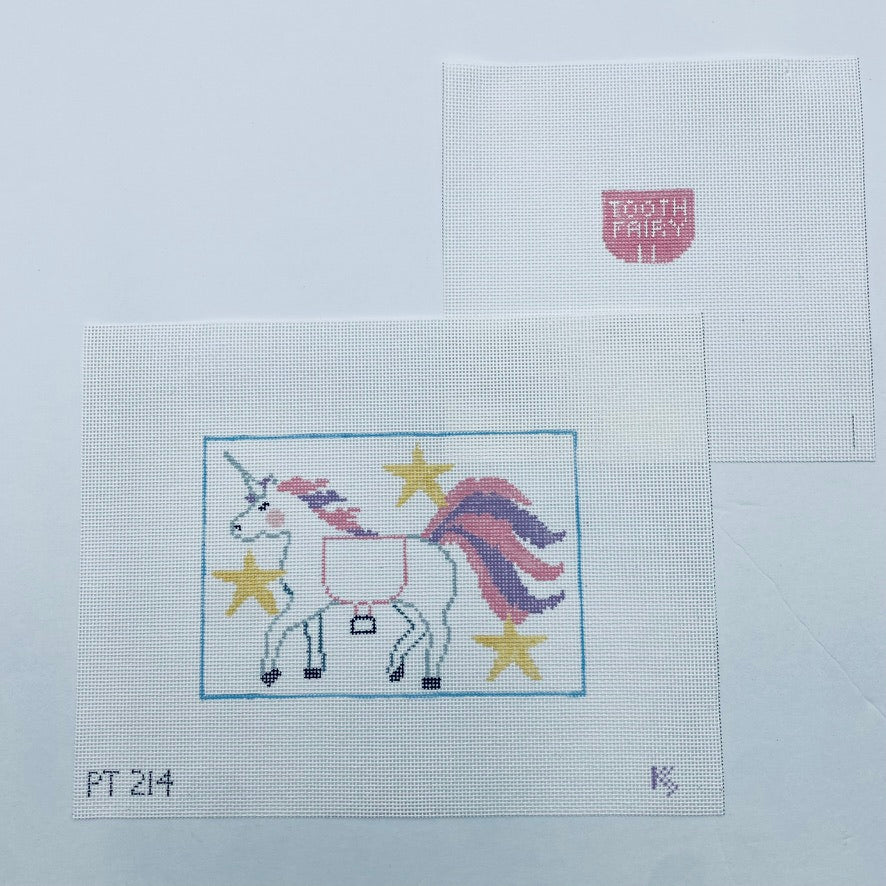 Unicorn Tooth Fairy Pillow Canvas