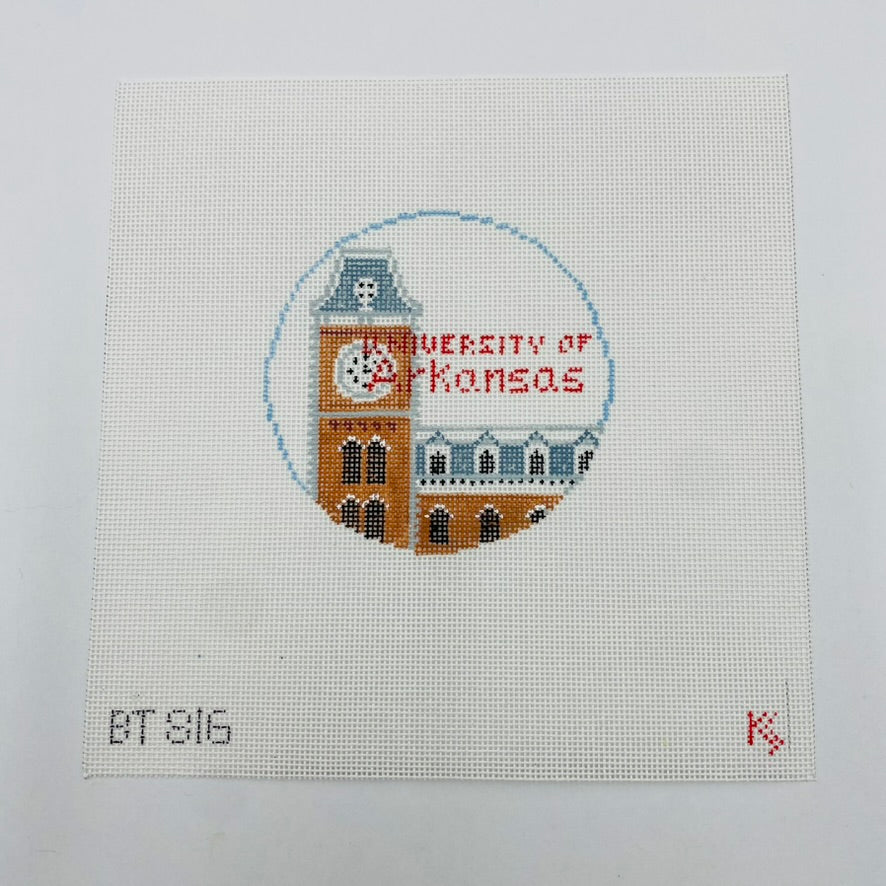University of Arkansas Round Canvas