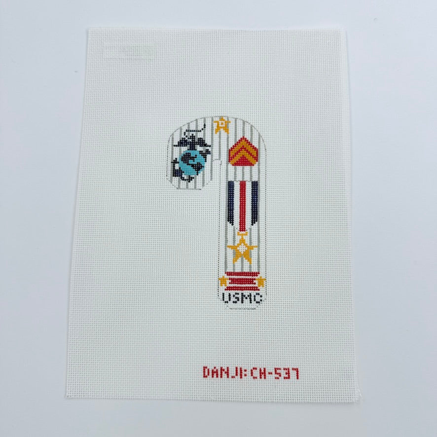 US Marine Corps Candy Cane Canvas