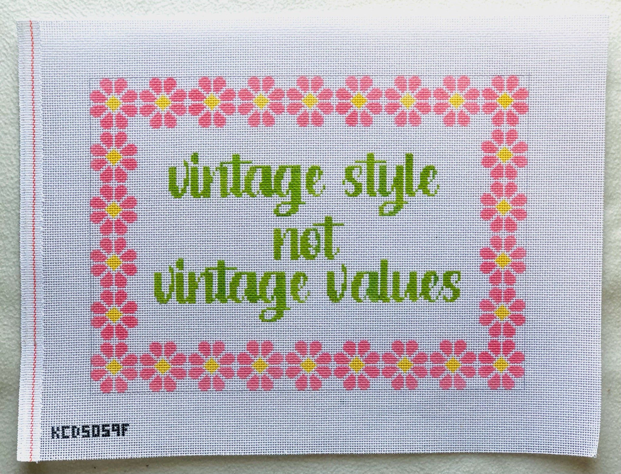 Pink Vintage Styles Not Vintage Values Canvas