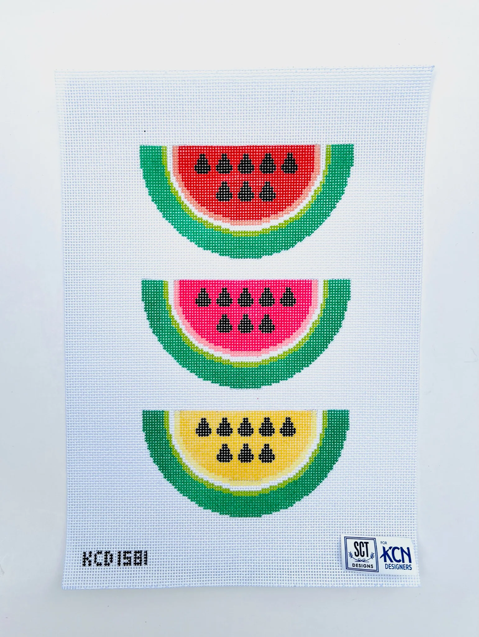 Watermelon Bunting Trio Canvas