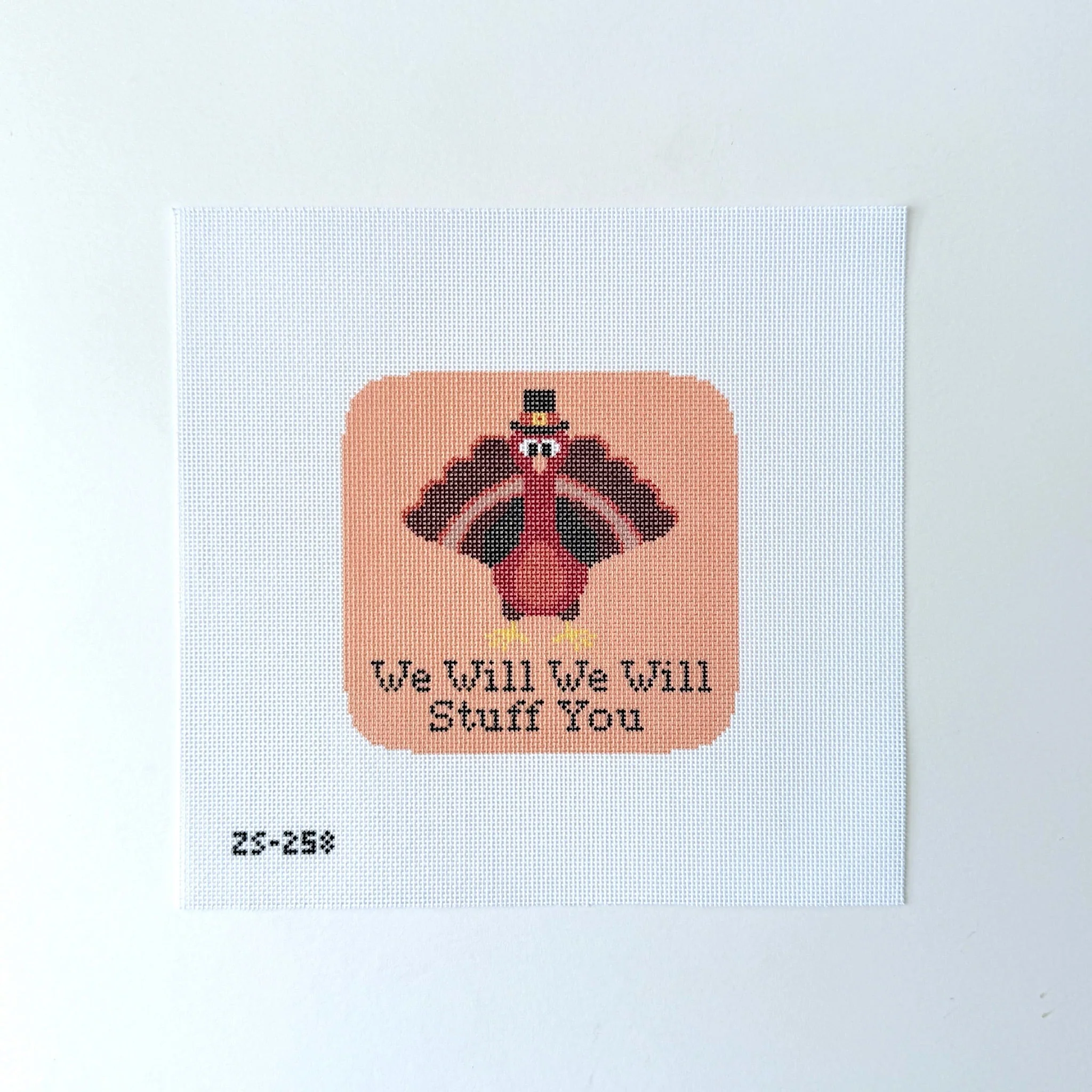 We will We will stuff you Needlepoint Canvas