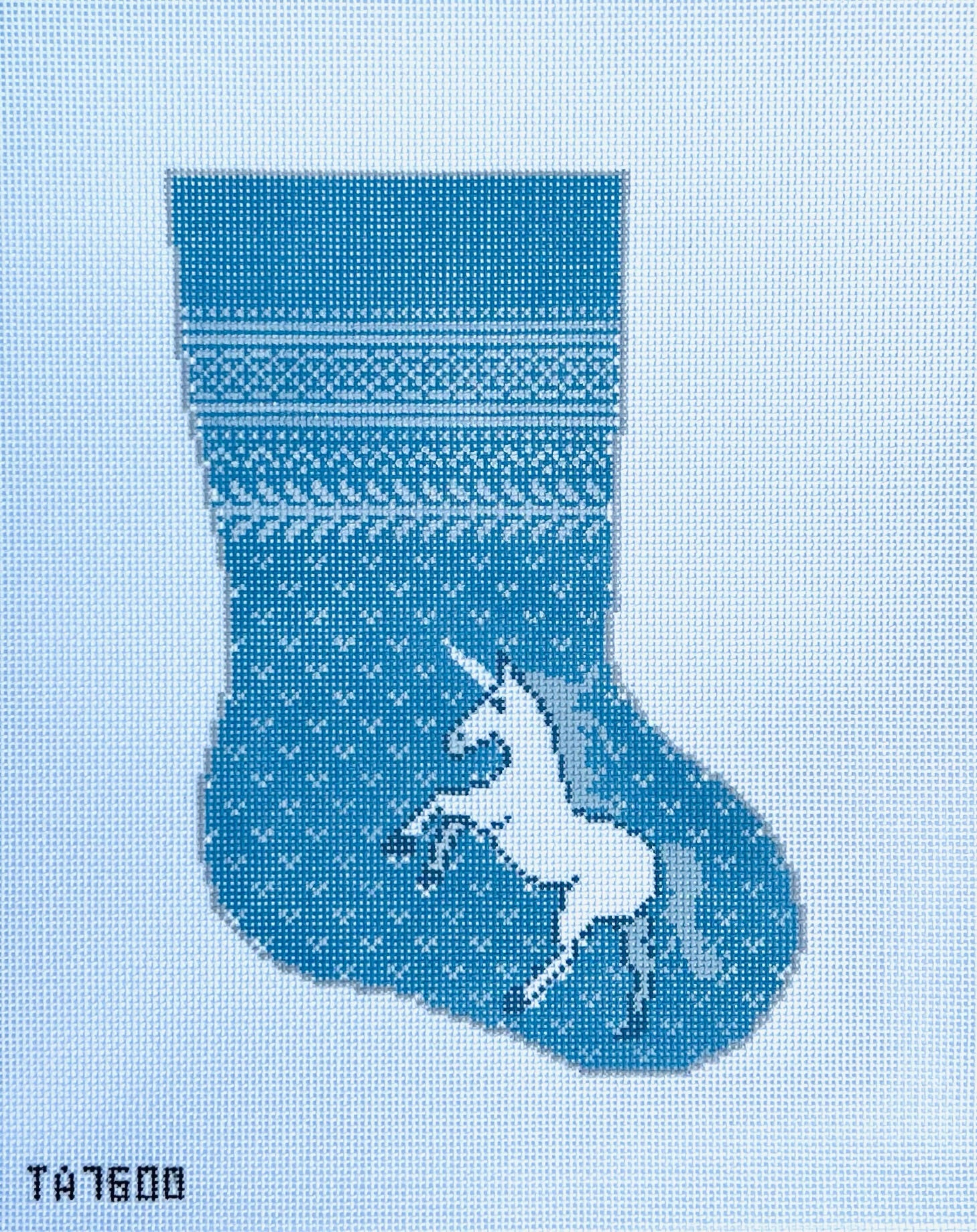 Wedgewood Unicorn Midsize Stocking Canvas